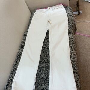 Like new! Zara bone straight high-rise jeans, size 4